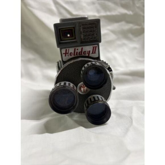 Vintage 8mm Movie Camera Holiday II Turret Mansfield Industries Untested